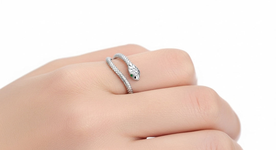 Silver Snake Ring – Aura