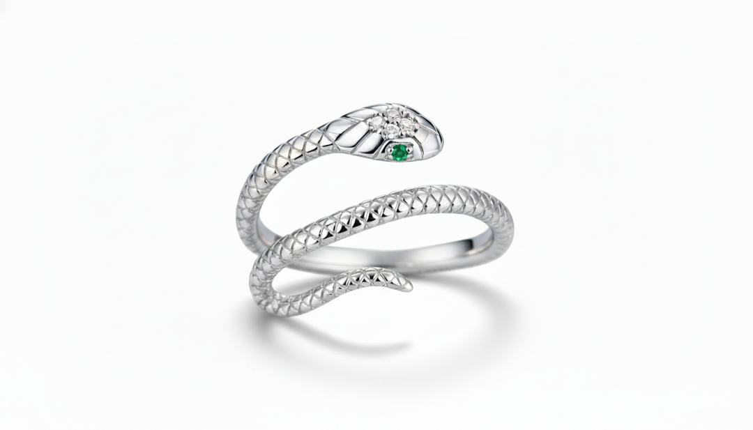 Silver Snake Ring – Aura